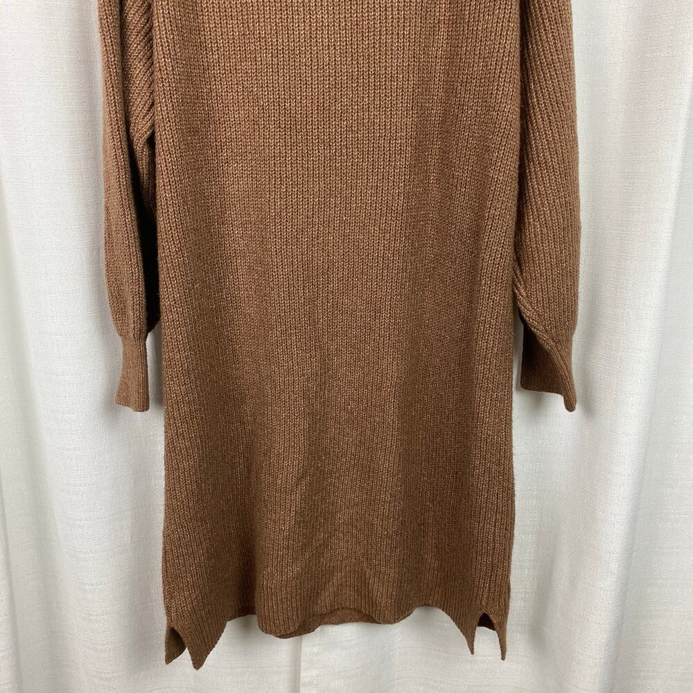 Old Navy Brown Long Sleeve Rib Knit Mini Sweater Dress Sz.XL NWT - Picture 10 of 12